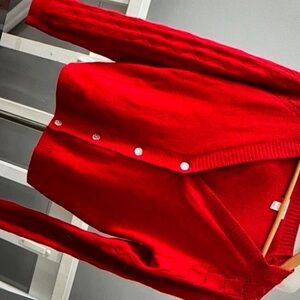 Sparkly button front door trim color jackets